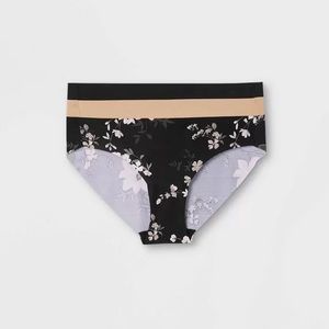 Women's 3pk Laser Cut Bikini Underwear